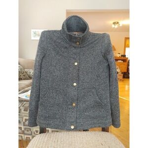 Jessica Simpson Gray Snap Button Knit‎ Sweater Cardigan Pockets Sz XS